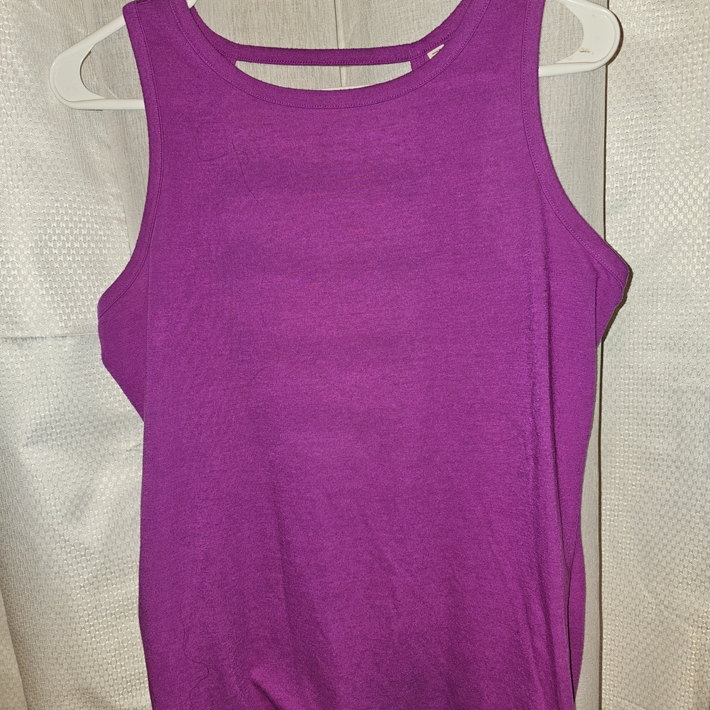 Victoria's Secret Magenta Tank Top with Back Strap Detail